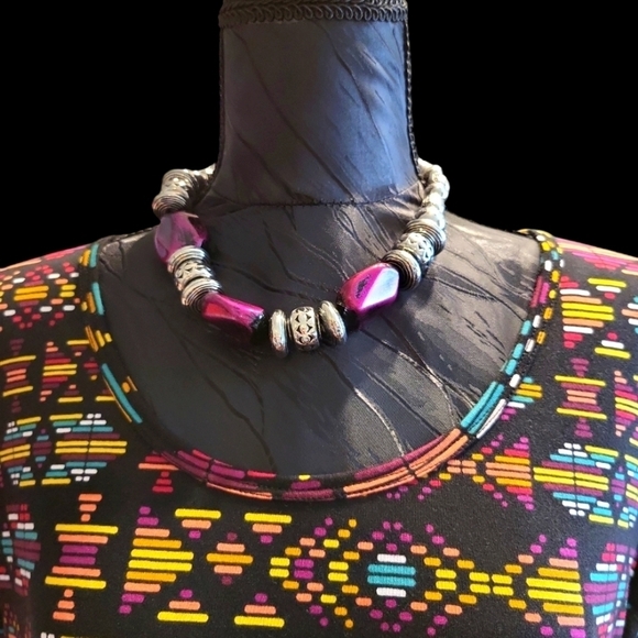 Lularoe Large stretch Women's L/S Top HI/LO - Picture 9 of 13